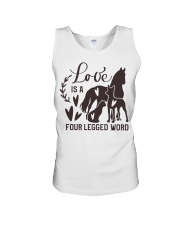 Love Is A Four Legged Word Unisex Tank tile