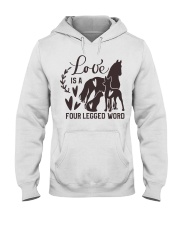 Love Is A Four Legged Word Hooded Sweatshirt tile