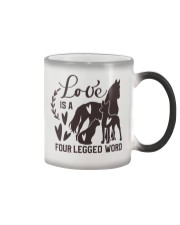 Love Is A Four Legged Word Color Changing Mug tile