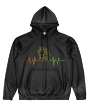 Heartbeat EKG Life Is Better With Horses Men's All Over Print Hoodie tile