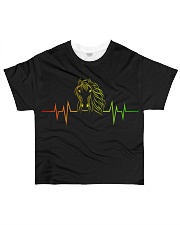 Heartbeat EKG Life Is Better With Horses All-Over T-Shirt tile