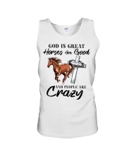 God Is Great Horses Are Good Unisex Tank tile