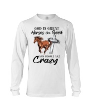 God Is Great Horses Are Good Long Sleeve Tee tile