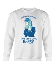 Can't understand people who don't love horse Crewneck Sweatshirt tile