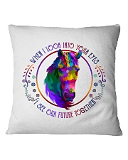 When I Look Into Your Eyes Square Pillowcase tile