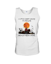 a witch cannot survive Unisex Tank tile