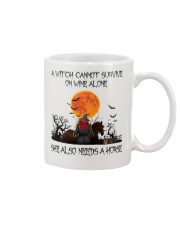 a witch cannot survive Mug tile