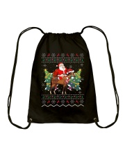 Santa Riding A Horse Drawstring Bag tile