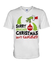 Sorry Grinches Christmas isnt Canceled V-Neck T-Shirt tile