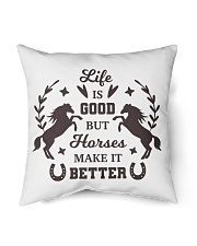 Life Is Good But Horses Make It Better Indoor Pillow tile