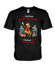 For Christmas Comes But Once A Year V-Neck T-Shirt tile