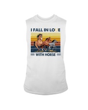 I fall in loue with horse Sleeveless Tee tile
