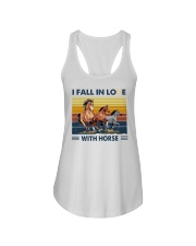 I fall in loue with horse Ladies Flowy Tank tile