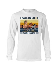I fall in loue with horse Long Sleeve Tee tile