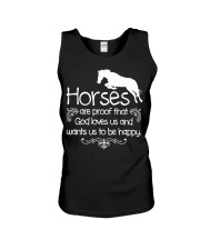 God Loves Us And Wants Us To Be Happy Unisex Tank tile