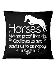 God Loves Us And Wants Us To Be Happy Square Pillowcase tile