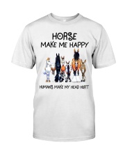 Horse Make Me Happy Premium Fit Mens Tee tile
