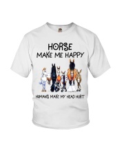Horse Make Me Happy Youth T-Shirt tile