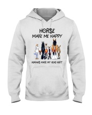 Horse Make Me Happy Hooded Sweatshirt tile