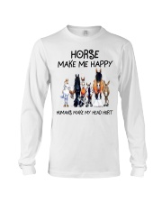 Horse Make Me Happy Long Sleeve Tee tile