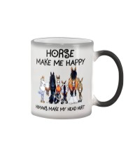 Horse Make Me Happy Color Changing Mug tile