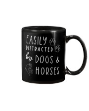 Easily Distracted By Dogs and Horses Mug tile