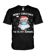 Ya Filthy Humans V-Neck T-Shirt tile