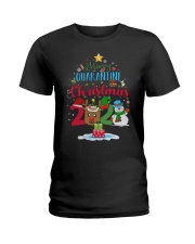 Marry Quarantine Christmas Ladies T-Shirt tile