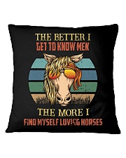 The More I Find Myself Loving Horses Square Pillowcase tile