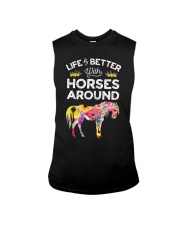 Life If Better With Horses Around Sleeveless Tee tile