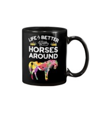 Life If Better With Horses Around Mug tile