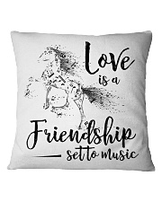 Love Is A Friendship Set To Music Square Pillowcase tile