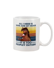 All i need is wine and my horse Mug tile