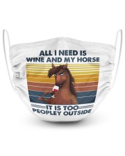 All i need is wine and my horse Masks tile
