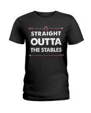 Straight Outta The Stables Ladies T-Shirt front
