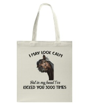 I May Look Calm Tote Bag tile