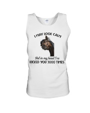 I May Look Calm Unisex Tank tile