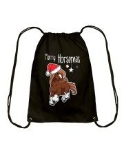 Merry Horsemas Drawstring Bag tile