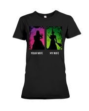 Your wife - my wife Premium Fit Ladies Tee front