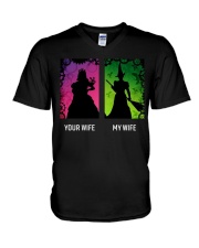 Your wife - my wife V-Neck T-Shirt tile