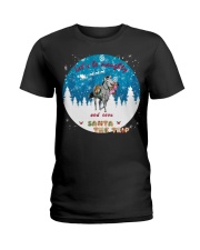 Lets Be Naughty And Save Santa The Trip Ladies T-Shirt front