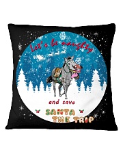 Lets Be Naughty And Save Santa The Trip Square Pillowcase tile