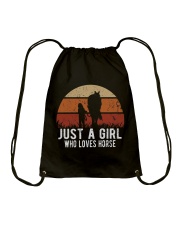 Just A Girl Who Loves Horse Drawstring Bag tile