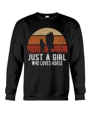 Just A Girl Who Loves Horse Crewneck Sweatshirt tile