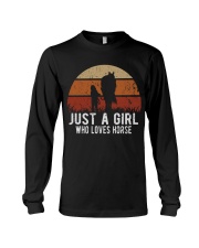 Just A Girl Who Loves Horse Long Sleeve Tee tile