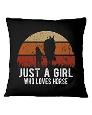 Just A Girl Who Loves Horse Square Pillowcase tile