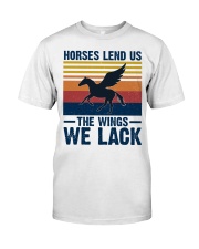Horses lend us the wings we lack Classic T-Shirt tile