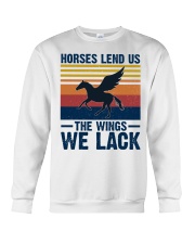 Horses lend us the wings we lack Crewneck Sweatshirt tile