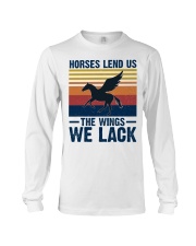 Horses lend us the wings we lack Long Sleeve Tee tile