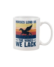 Horses lend us the wings we lack Mug tile
